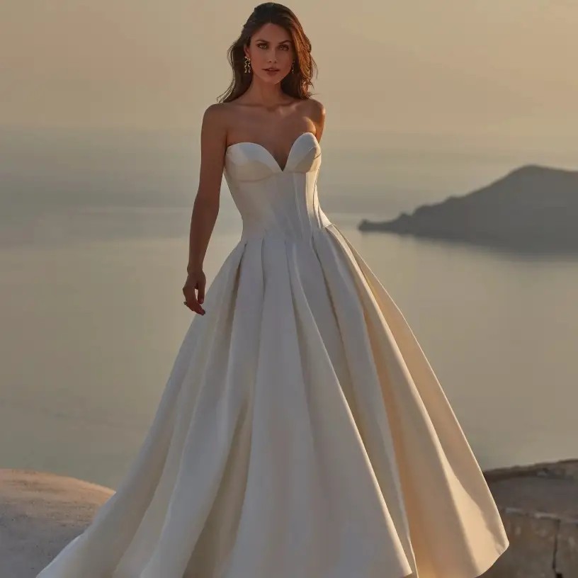 Model wearing a Madison James gown